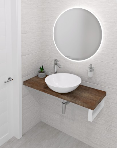 AVICE deska pod umyvadlo 220x36cm, tl.5cm, old wood AV2268