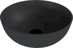 BANERA ROUND umyvadlo na desku, litý mramor, průměr 39cm, antracit mat 14337.51