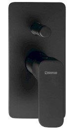 SPY podomítková sprchová baterie, 2 výstupy, černá mat PY42/15