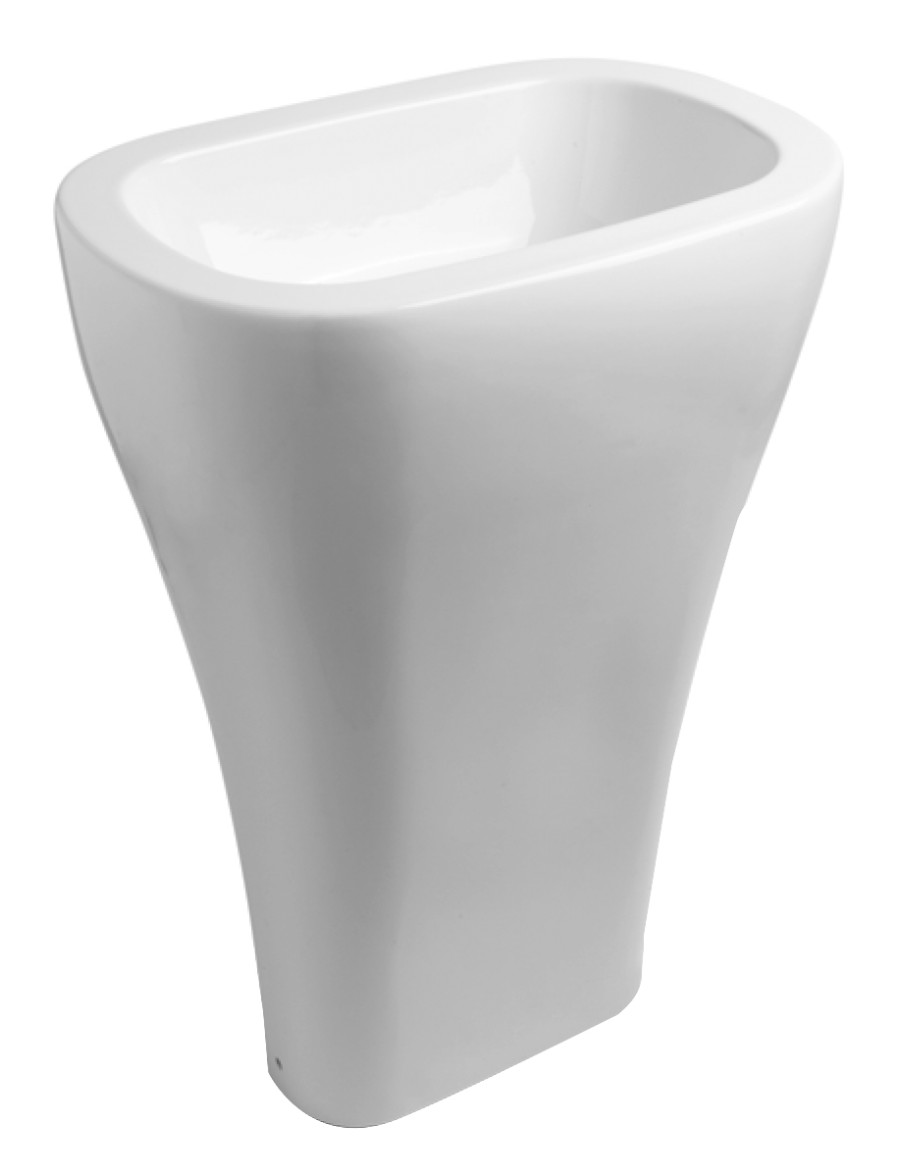 374201 (19649) AQUATECH keramické umyvadlo volně stojící, 60x85x40cm, bílá 374201