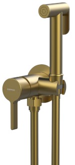 ICONIC podomítková bidetová baterie se Stop sprškou, kulatá, zlato mat AF040GB