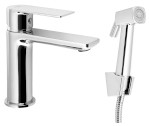 SK401 (56193) Stojánková umyvadlová baterie s bidetovou sprchou, chrom SK401