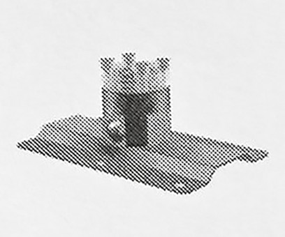 Podlahová část pro uchycení baterie VO021 a VO021BR do podlahy AC274