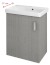 THEIA umyvadlová skříňka 50,9x70x35cm, 1x dvířka, levá, dub stříbrný TH057-1111
