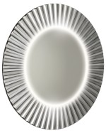 PD952 (60439) PRIDE STRIP kulaté zrcadlo s LED osvětlením v rámu ø 90cm, stříbrná PD952