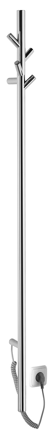 PASADOR elektrický sušák ručníků, kulatý, 150x1500 mm, 30 W, nerez lesk ER175V