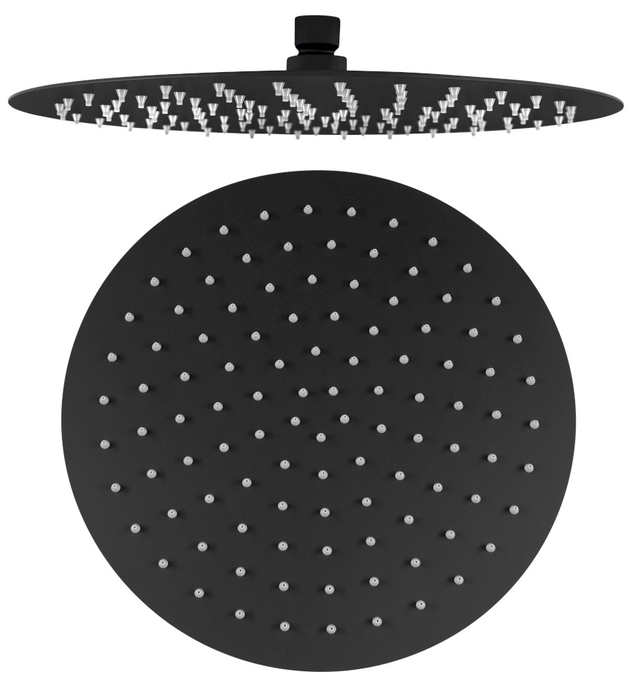 MS573B (40679) SLIM hlavová sprcha, průměr 300mm, černá mat MS573B