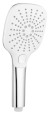 Ruční masážní sprcha s tlačítkem, 3 režimy sprchování, silikon trysky, 109x109mm, ABS/chrom 1204-52