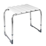 A172101 (59644) HANDICAP koupelnová stolička, výškově nastavitelná, chrom/bílá A172101