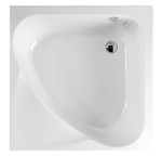 CARMEN hluboká sprchová vanička s konstrukcí, čtverec 90x90x30cm, bílá 29711