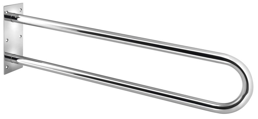 XH540 (7752) HANDICAP opěrné pevné madlo tvar U 813mm, nerez lesk XH540
