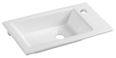 ZUNO 50 keramické umývátko nábytkové 50x25cm, bílá 9050