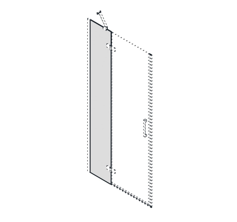 GT1110C (56304) TRINITY fixní díl dveří 1000mm, sklo čiré GT1110C