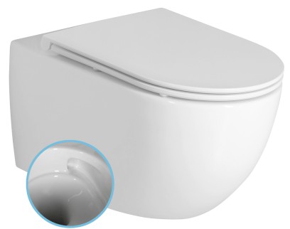 FULDA závěsná WC mísa, Vortex Rimless, 36x52,5cm, bílá 201.408.4