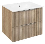 CIRASA STRIP umyvadlová skříňka 59,2x52x46cm, dub alabama CR611-2322