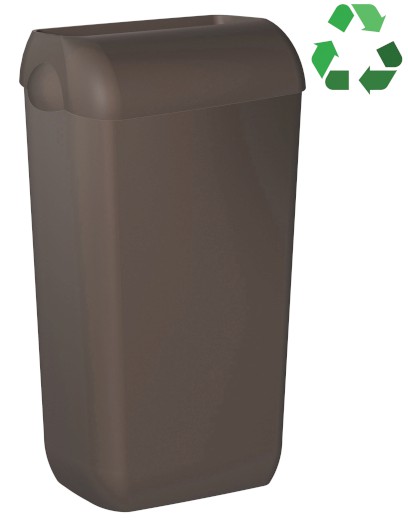 ECOLORED odpadkový koš nástěnný s víkem 23l, ABS, Soft Touch, hnědá A74020DB