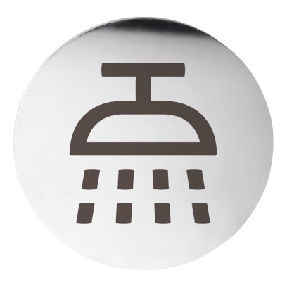 Cedule sprcha Ø 75mm, nerez mat XP115