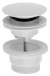 Umyvadlová výpust 5/4“, click-clack, velká zátka, 4-45mm, ABS/bílá 151.308.0