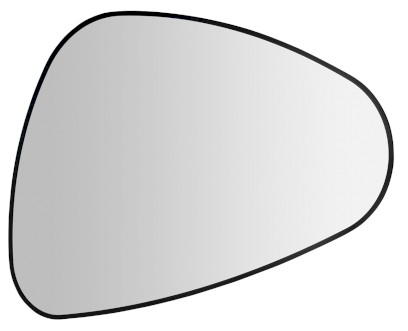 ELENA zrcadlo s LED podsvícením 20W, 68x96cm, černá mat 30574CI