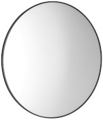 AWB100 (55533) AROWANA kulaté zrcadlo v rámu ø 100cm, černá mat AWB100