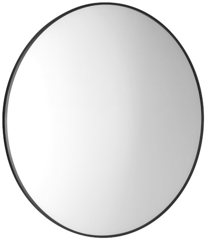 AROWANA kulaté zrcadlo v rámu ø 100cm, černá mat AWB100