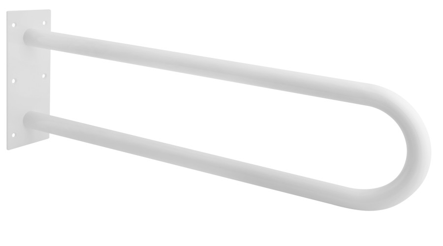 XH538W (7749) HANDICAP opěrné pevné madlo tvar U 600mm, bílá XH538W