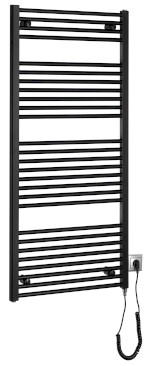 ILE36TB (51728) DIRECT-E elektrické otopné těleso rovné 600x1320 mm, 600 W, černá ILE36TB