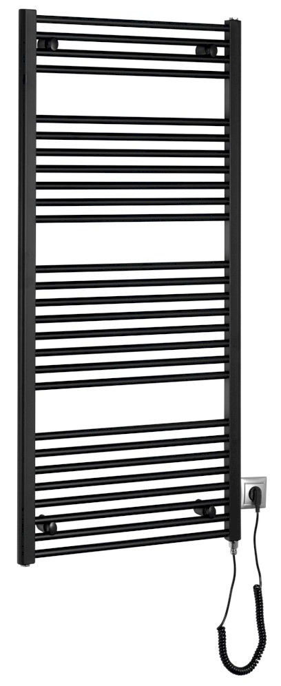 DIRECT-E elektrické otopné těleso rovné 600x1320 mm, 600 W, černá ILE36TB