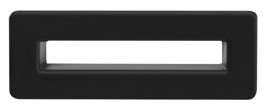 AT612 (56175) Krytka přepadu umyvadla, černá mat AT612