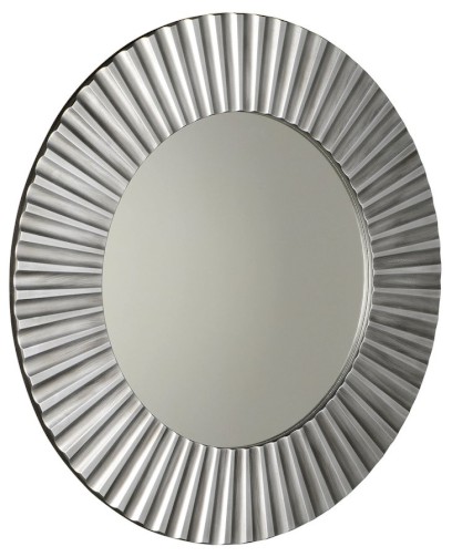 PRIDE kulaté zrcadlo v rámu ø 90cm, stříbrná PD902
