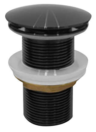 AURUM umyvadlová výpust 5/4“, click-clack, gun metal ND-AU100