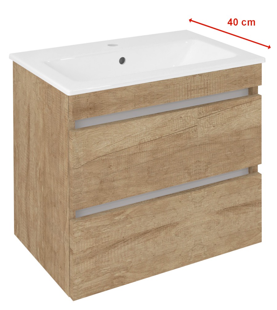 EZ592-2222 (60272) EZARA umyvadlová skříňka 58x54x39cm, dub alabama EZ592-2222