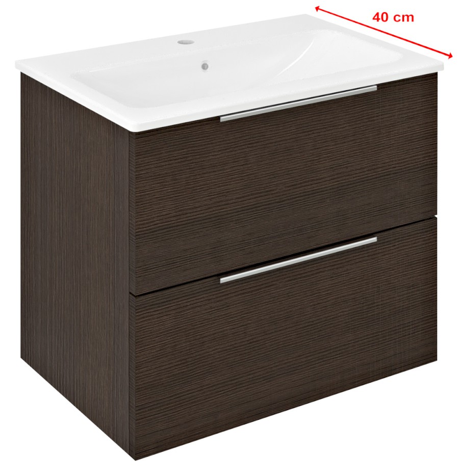 CIRASA umyvadlová skříňka 58x54x39cm, borovice rustik CR592-1616