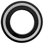 TY6401B (55926) Kovová podložka mezi umyvadlo a desku, výška 10mm, černá mat TY6401B