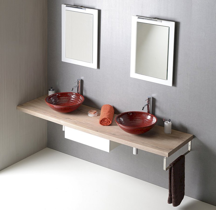 AVICE deska pod umyvadlo 210x50cm, tl.5cm, dub Rover AV214