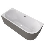 72099M.43 (60348) VIVA L MONOLITH asymetrická vana 180x75x60cm, bílá/agila 72099M.43