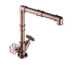 EV014PG (59704) AVENUE stojánková dřezová baterie, měď EV014PG