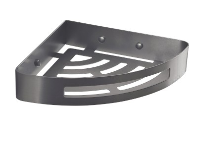 SMART rohová police do sprchy, 210x45x210mm, gun metal 247981