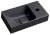 PICCOLINO betonové umývátko 30,8x17cm, baterie vpravo, antracit mat PK30516