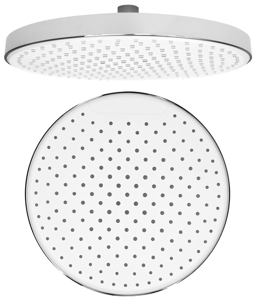 SK151 (53259) Hlavová sprcha, průměr 255mm, silikon trysky, ABS/chrom/bílá SK151