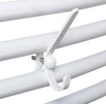 Háček na otopné trubkové těleso, bílá 2602S