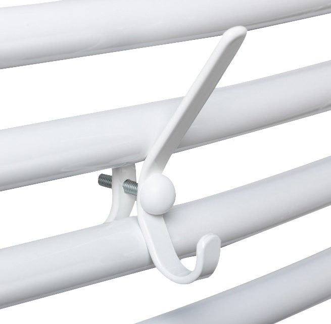 Háček na otopné trubkové těleso, bílá 2602S