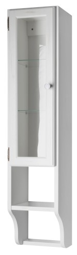 1706 (17911) RETRO skříňka k zrcadlu 25x115x20cm, levá, starobílá 1706