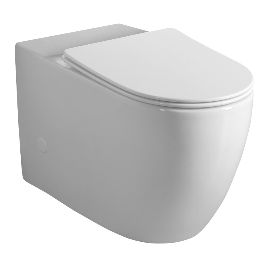 PC105-111 (56154) INFINITY WC kombi mísa, Rimless, 63x37 cm, spodní/zadní odpad, bílá PC105-111