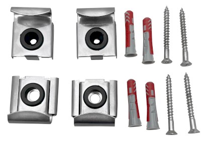 Sada pro upevnění zrcadel, tl. max. 6mm 45490