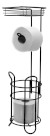 MILA stojan s držákem na toaletní papír, černá 2163910