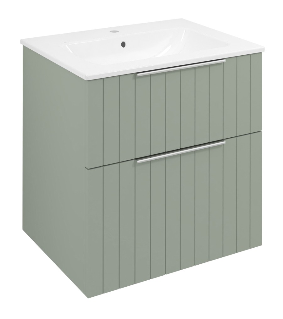 CR601-4444S (54859) CIRASA STRIP umyvadlová skříňka 59,2x64x46cm, verde CR601-4444S