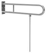 HANDICAP madlo sklopné s opěrnou nohou 813mm, nerez lesk XH523