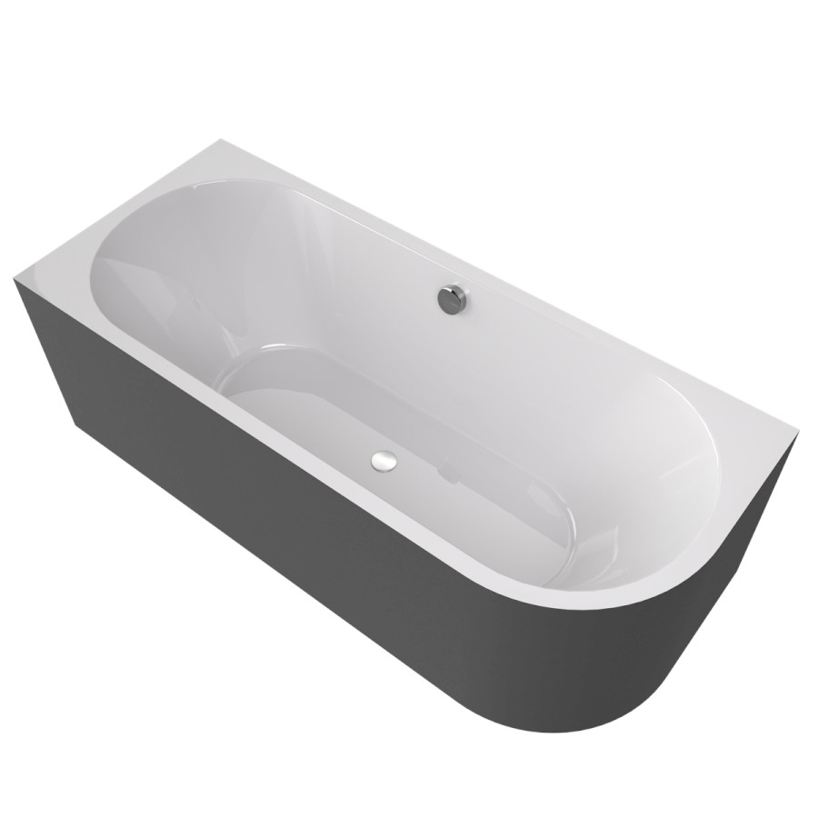 70119M.41 (60354) VIVA L MONOLITH asymetrická vana 170x75x60cm, bílá/carina 70119M.41