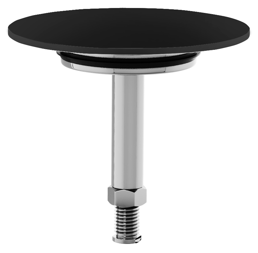 71941.21 (54767) Zátka výpusti vanové soupravy s napouštěním přepadem, černá mat 71941.21